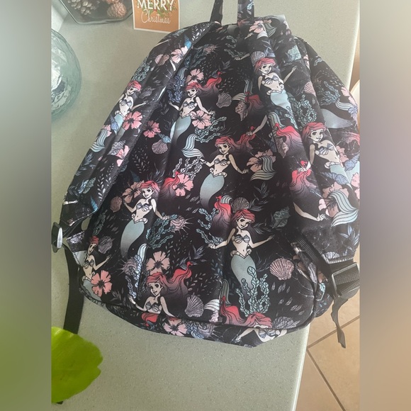 Cute used Loungefly Little Mermaid Full Size Backpack Disney Retired Collectible - Picture 9 of 13